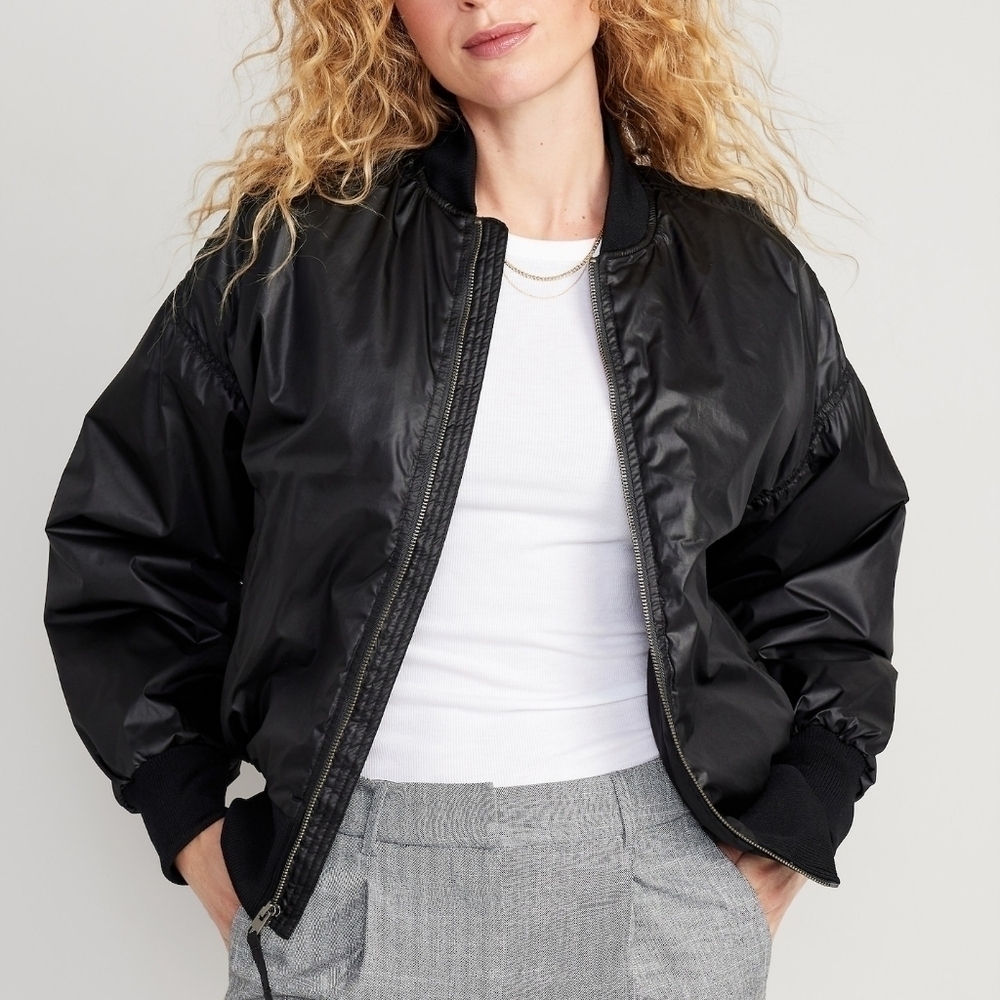 XXL • Old Navy • Oversized Water-Resistant Bomber Jacket